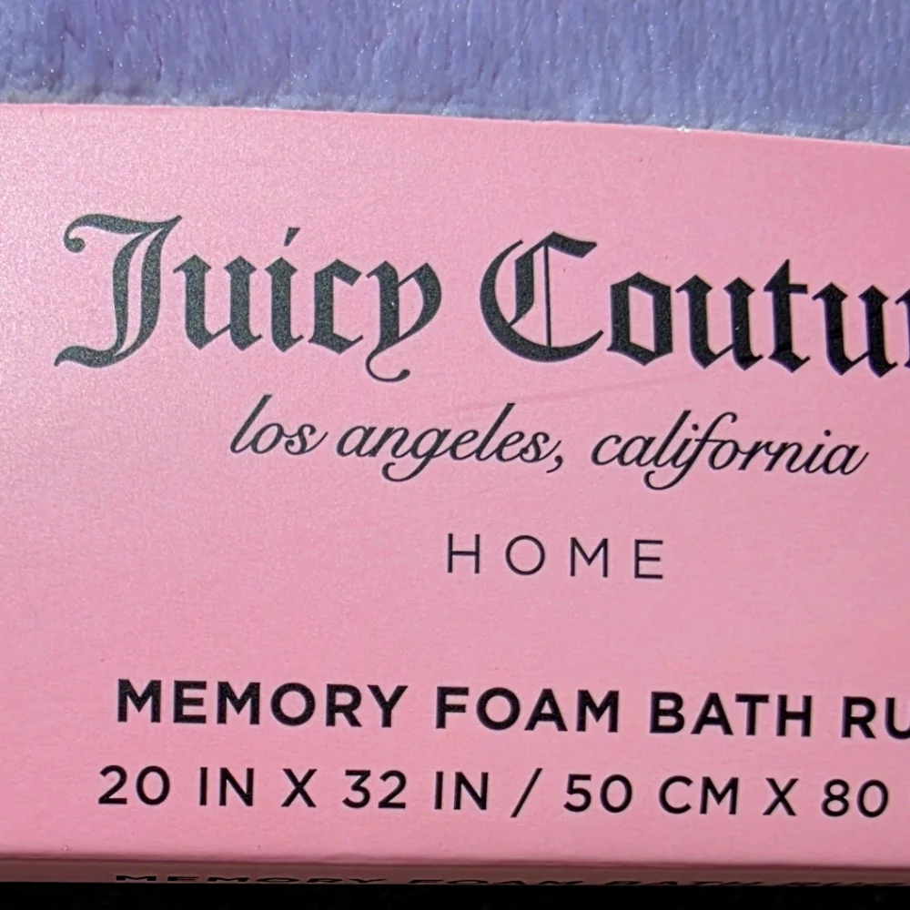 Juicy Couture Purple Memory Foam Bath Mat